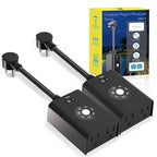 Minoston Outdoor Timer Outlet Waterproof 2 Pack, Dusk to Dawn Photocell Light by Minoston