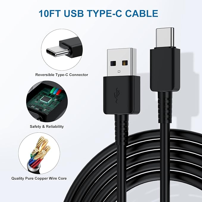 Type C Charger Fast Charging, 2 Pack USB C Android Phone Wall Charger Block & - Image 7