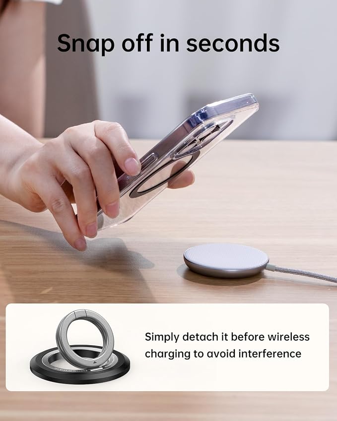 SYNCWIRE for MagSafe Ring Phone Holder, 360° Rotation Magnetic Cell Phone Grip - Image 9