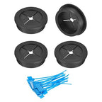 uxcell 4Pcs Cable Cord Grommet, 1-9/16" Rubber Desk Grommets Wire Pass Through by uxcell