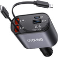 iPhone Car Charger 4 in 1 Fast USB Car Phone Charger 20W Double Lightning by UYOUNG