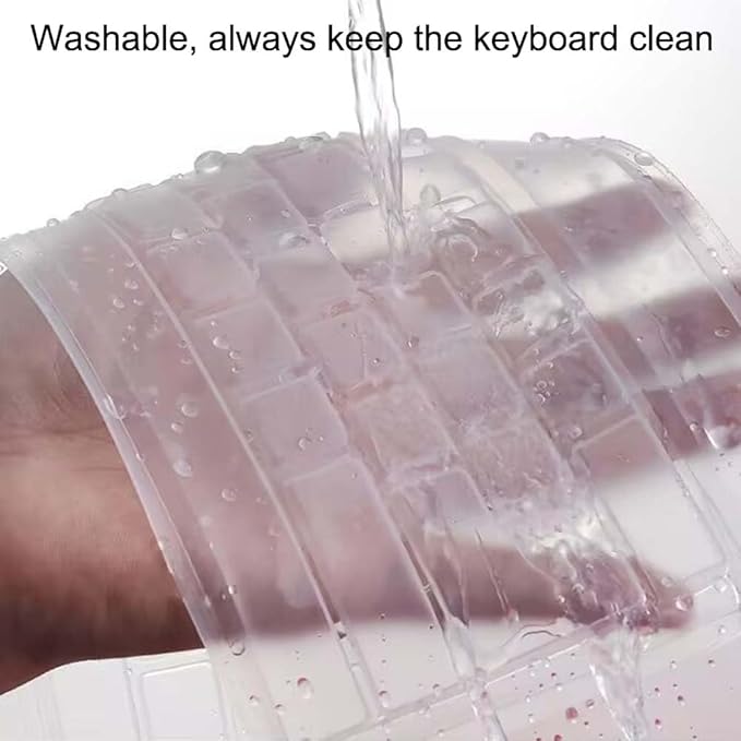 Universal Clear Desktop Computer Keyboard Protection Skin Protector Cover - Image 5