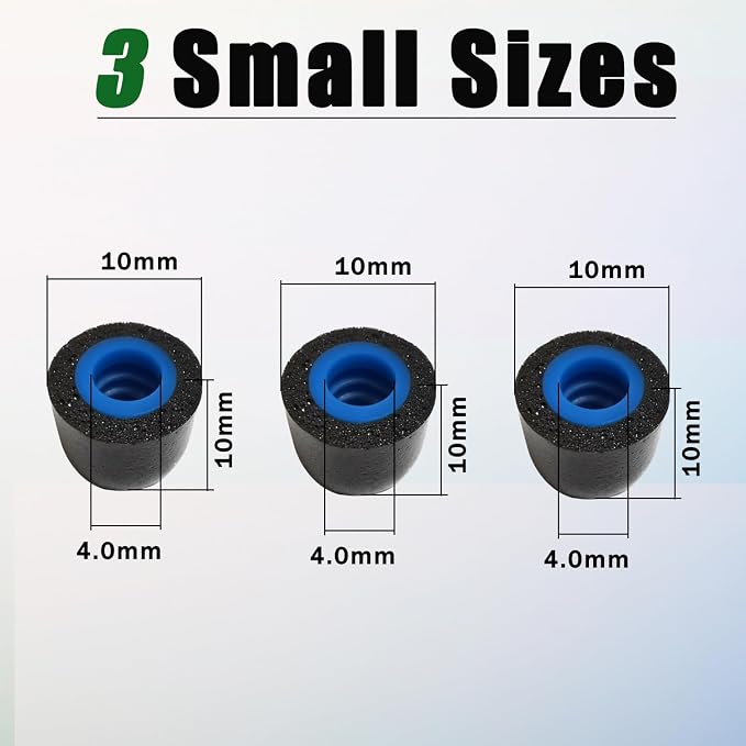 Small Ear Tips Memory Foam Earbuds Tips Replacement Foam Ear Tips Fit - Image 4