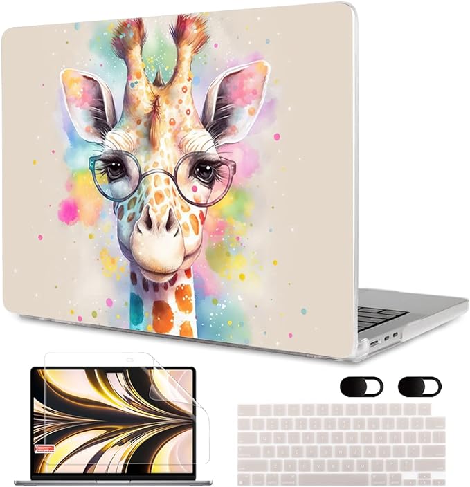 MEEgoodo Case for M4/M3/M2 MacBook Air 13.6 inch 2025 2024 2022, Fit Model by MEEgoodo