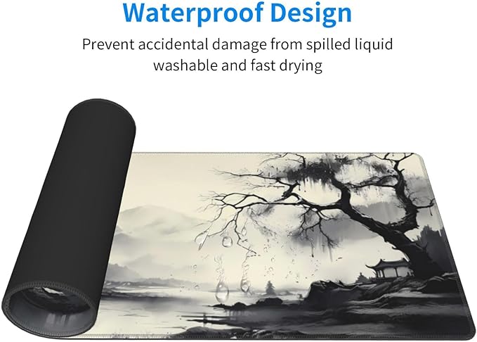 Gaming Mouse Pad Desk Pad, Extended Big Mouse Pad, 31.5x11.8 Inch Long Computer - Image 3