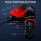 EWEADN X23Pro Wireless Gaming Mouse, 2.4G/BT5.0/USB-C Esports Gaming Mouse - Image 7