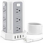 Power Strip Surge Protector, 10 Ft Extension Cord by SMALLRT