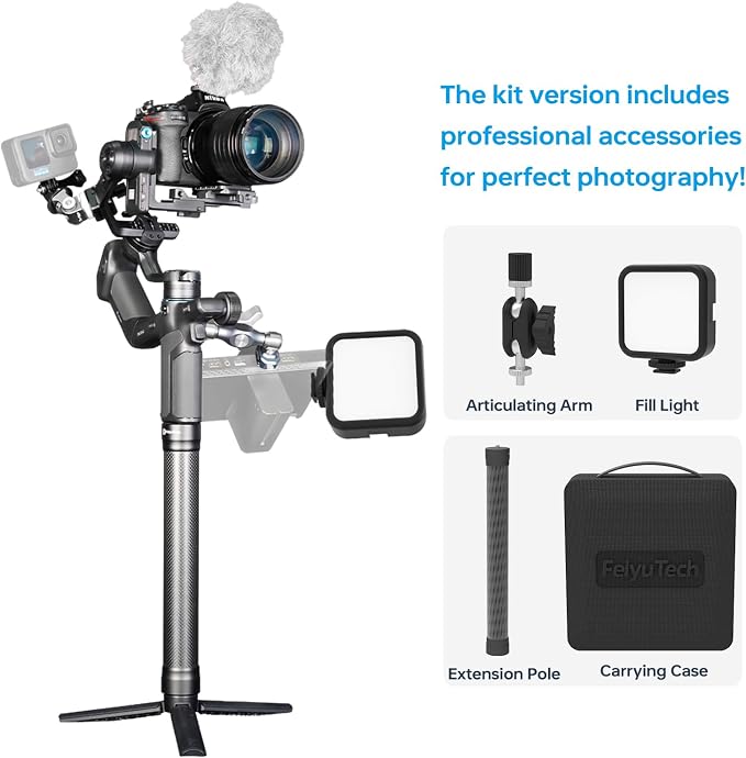 FeiyuTech SCORP Mini 3 Pro Camera Gimbal – AI 4.0 Tracking, Detachable Handle - Image 2