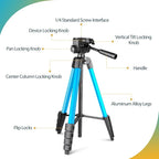 Aureday Phone Tripod Stand, 64” Extendable Cell Phone&Camera Tripod - Image 5
