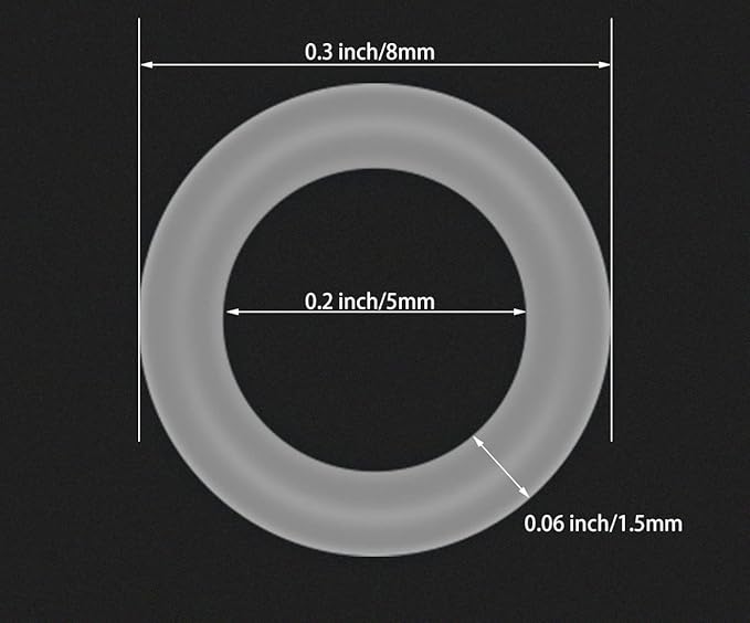 150PCS O Rings Keyboard Dampeners Rubber O-Ring Keyboard Silencer - Image 4