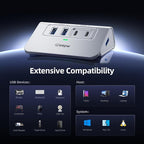 Intpw USB C Hub 10Gbps, 4 Port USB Splitter - Image 7