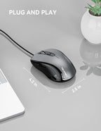 TECKNET Computer Wired Mouse, USB Mice - Image 4