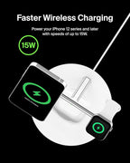 Belkin MagSafe Charger, 3-in-1 Wireless Charging Stand, 2ND GEN, 33% Faster - Image 3