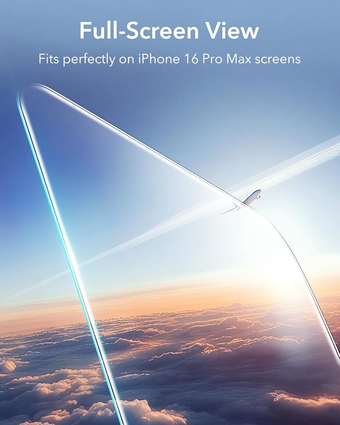 ESR 3 Pack for iPhone 16 Pro Max Screen Protector, Tempered Glass Film - Image 5