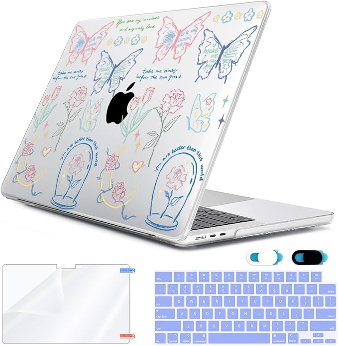 Compatible with MacBook Air 13.6 inch Case 2025 2024 2023 2022 Release M4 A3240 by HOHAIYOO