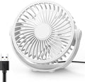 USB Desk Fan, 5 Inch Mini Portable, 3 Speeds Strong Airflow Personal Desktop by Edvision