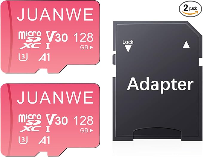 JUANWE 128GB Micro SD Card 2 Pack microSDXC Memory Card by JUANWE