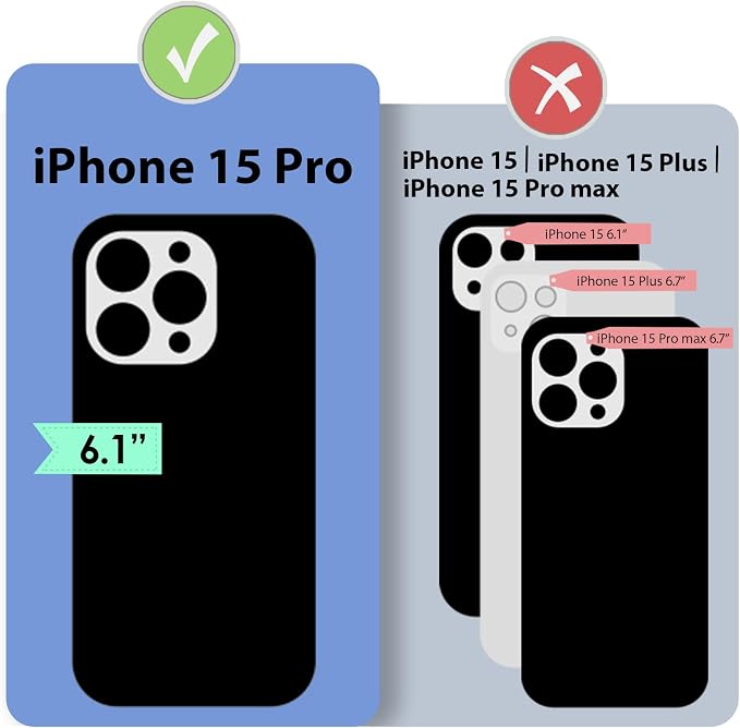 ZVE Wallet Case for iPhone 15 Pro, Phone Case - Image 6