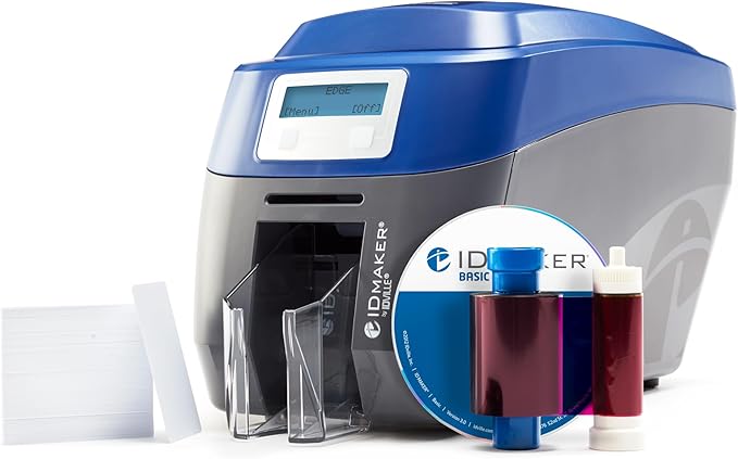 ID Maker Card Edge 2 Sided Printer Machine & Supply Kit by IDCardPros