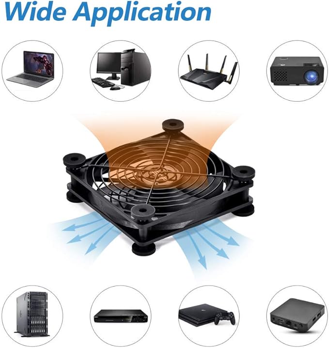 SCCCF Quiet 120mm USB Fan, 5V USB Portable Cooling Fan - Image 7