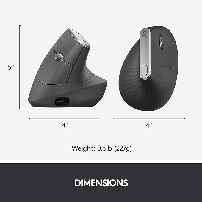 Logitech MX Vertical Wireless Mouse – Ergonomic Design Reduces Muscle Strain - Image 7