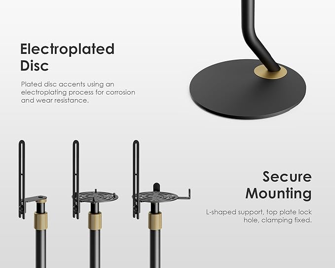 FITUEYES Design Universal Speaker Stand, Adjustable Height Speaker Stands Pair - Image 7