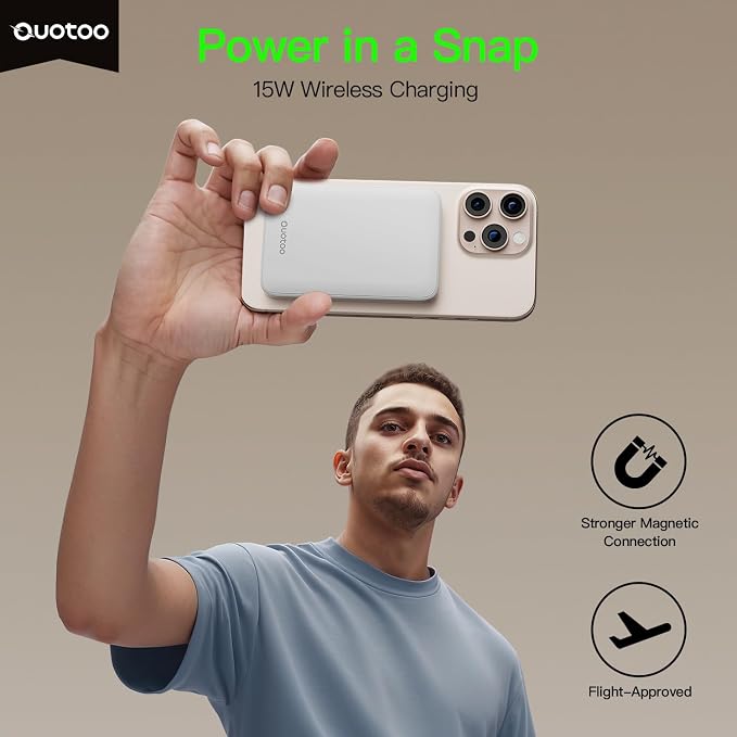 2025 Magnetic 15W Power Bank for iPhone, 5000mAh Magsafe Battery Pack - Image 2