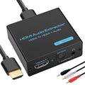 VPFET HDMI Audio Extractor 4K HDMI to Optical 3.5mm AUX Audio Adapter Splitter by VPFET