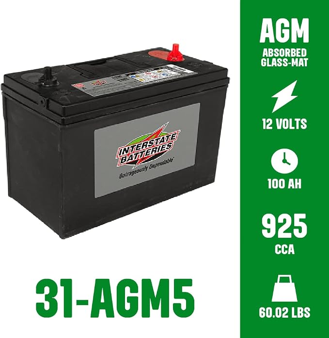 Interstate Batteries Marine Deep Cycle Battery 12V 100Ah 925CCA Pure Matrix - Image 4