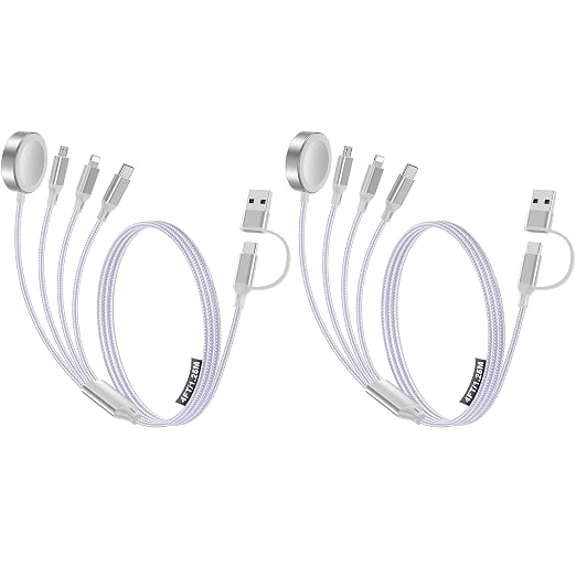 2 Pack Charging Cable for Apple Watch Charger/Samsung/iPhone Charger, by HitfineLLC