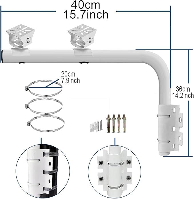 WiTi Heavy Duty Dual Mount 40CM Arm Bracket - Image 4