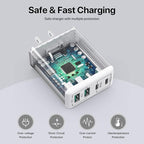 USB C Wall Charger, 40W 4-Port USB C Charger Block, Fast Charging Block Dual - Image 6