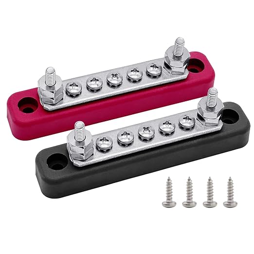 2 x #10 Studs Power Distribution Block by Ampper