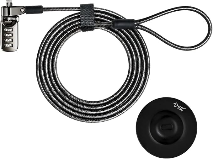 I3C Laptop Cable Lock 4 Digital Combination Lock Security Computer Cable Lock - Image 4