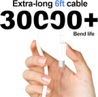 3pack Type C Charger 6FT Cable Fast Charging - Image 6
