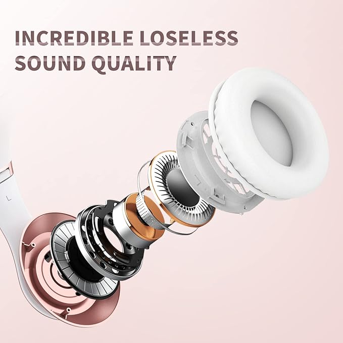 Uliptz Wireless Bluetooth Headphones, 65H Playtime, 6EQ Sound Modes, HiFi - Image 2