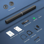 MZEIBO Sound Bar for Smart TV，80W Detachable Bluetooth Soundbar - Image 9