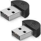 KISEER 2 Pcs USB 2.0 Mini Microphone, Laptop/Desktop PC Plug and Play by KISEER