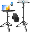 Projector Stand with Wheels, Laptop Tripod from 29" to 69" with Mouse Tray by GZGDLJQ