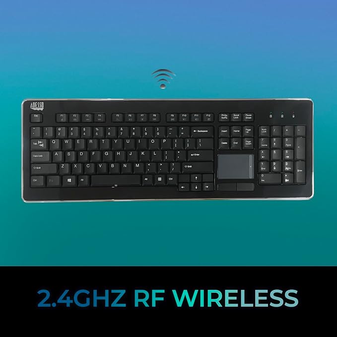 Adesso WKB-4400UB Wireless Desktop Touchpad Keyboard - Image 5