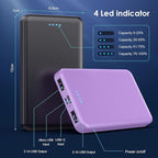 Portable Charger Power Bank 10000mAh, Ultra Slim Compact External Battery Pack - Image 4
