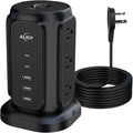 AiJoy Flat Plug Power Strip Tower by AiJoy