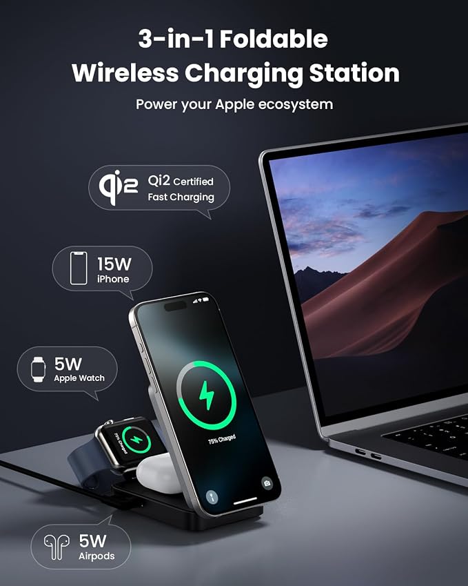 3-in-1 Wireless Charger Charging Station - Image 2