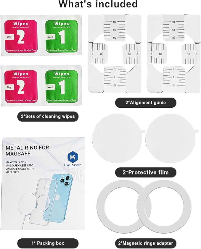 for Magsafe Magnet Sticker 2 Pack, Compatibile - Image 7