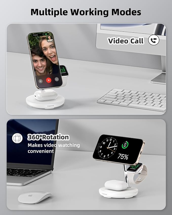 3 in 1 Magnetic Wireless Charger Stand - Image 4