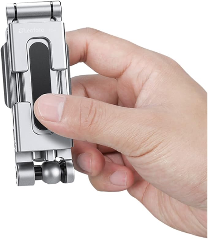 LEOFOTO PS-4 Silver Ultra Compact & Lightweight Smartphone Clamp / Holder / - Image 5