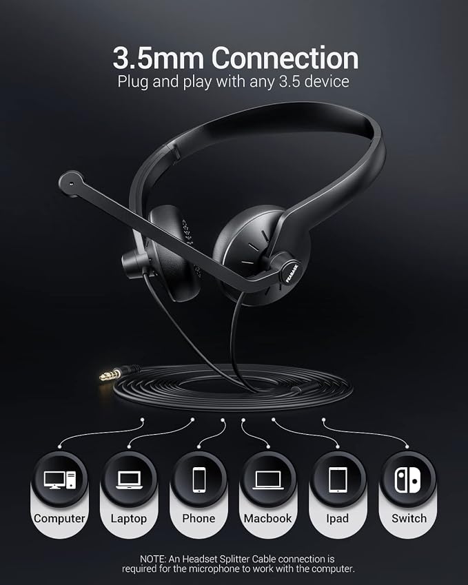 Wired Headphones with Microphone Headset - Image 6