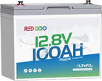 Redodo 12V 100Ah LiFePO4 Battery Group24, 25% Smaller Size, 1280Wh Energy by PrimeDayRedodoSaveup55