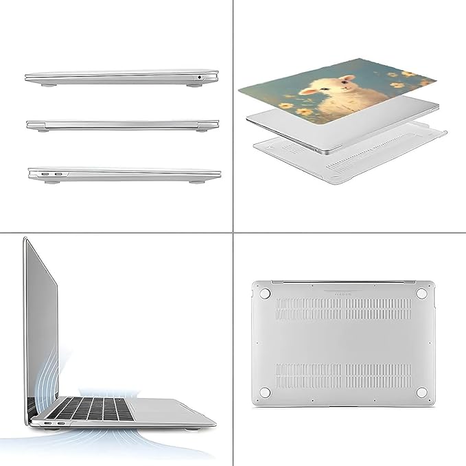 Compatible with MacBook Air 13.3 13.6 Inch Case 2022 2021 2020 2019 Plastic - Image 3