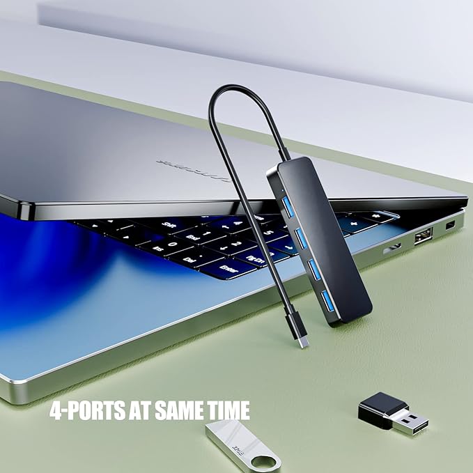 USB C Hub 4 Ports, Eanetf USB C to USB Hub 3.0 USB Splitter - Image 4